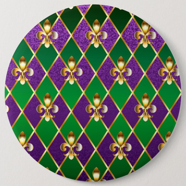 Jewelry Background Mardi Gras Knapp (Framsida)
