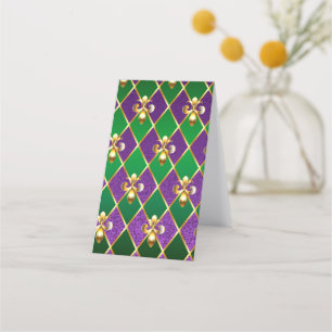 Jewelry Background Mardi Gras Lojalitetskort