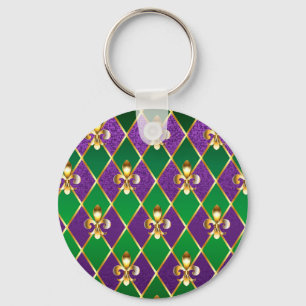 Jewelry Background Mardi Gras Nyckelring