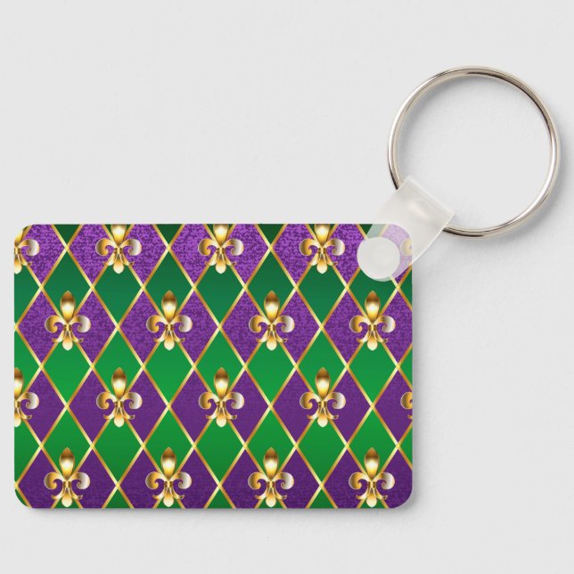 Jewelry Background Mardi Gras Nyckelring (Framsida)