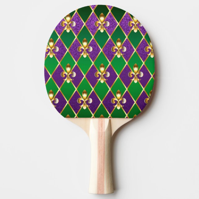 Jewelry Background Mardi Gras Pingisracket (Framsidan)