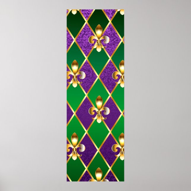 Jewelry Background Mardi Gras Poster (Framsidan)