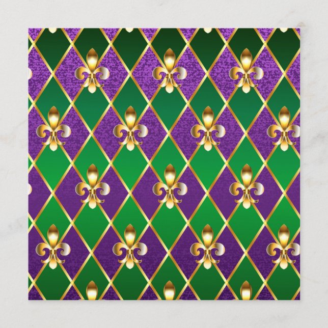 Jewelry Background Mardi Gras Program (Framsida)