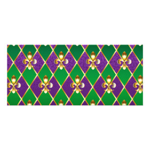 Jewelry Background Mardi Gras Reklamkort