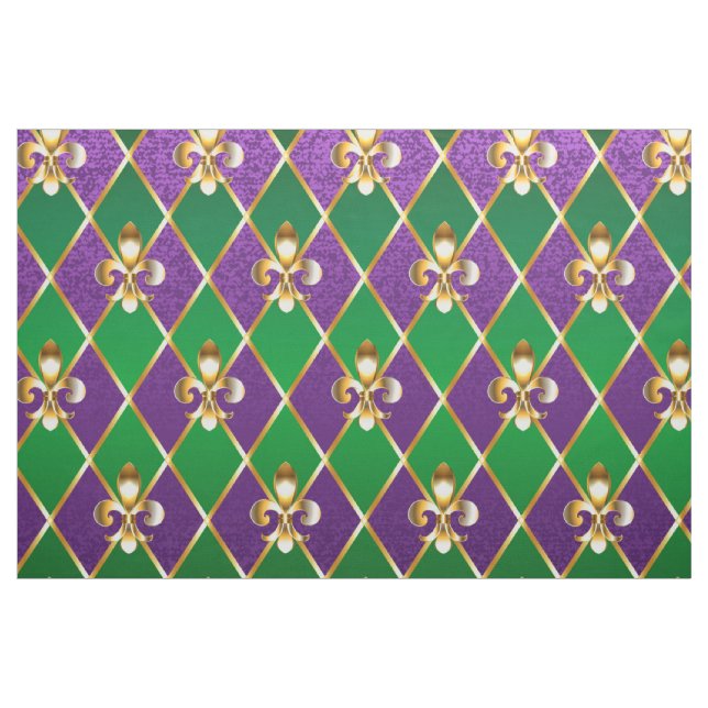 Jewelry Background Mardi Gras Tyg (Yard)