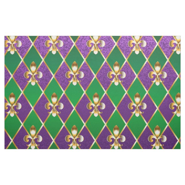 Jewelry Background Mardi Gras Tyg (Yard)