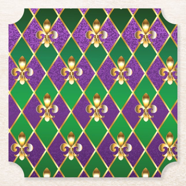 Jewelry Background Mardi Gras Underlägg Papper (Framsida)