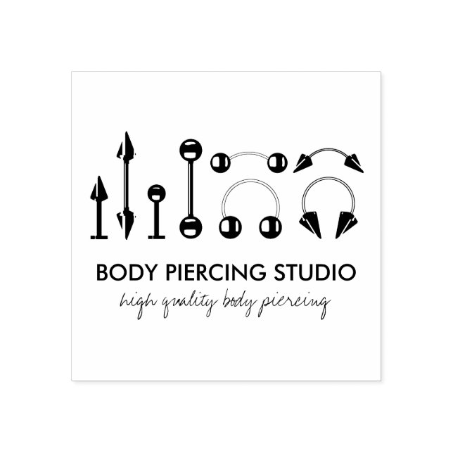 Jewelry Body Piercings Stämpel (Tryck)