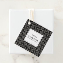 Jewelry Designer Black White Motif Mönster