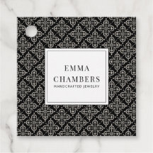 Jewelry Designer Black White Motif Mönster Pris