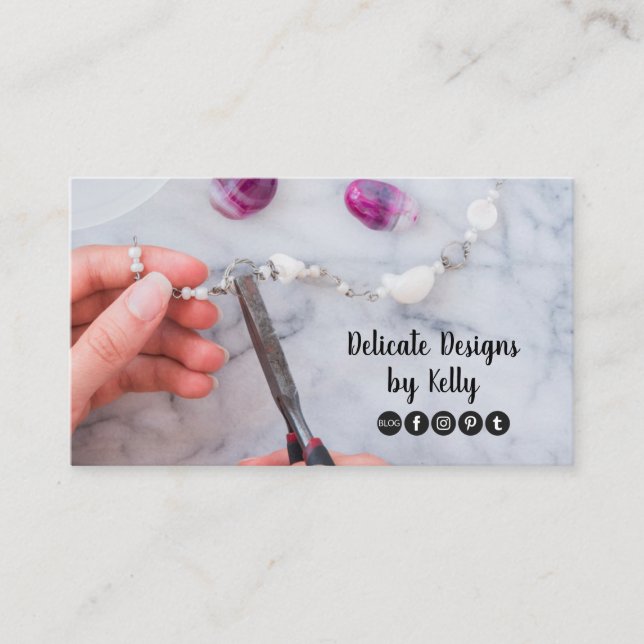 Jewelry Designer Visitkort (Framsida)