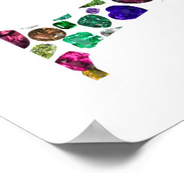 Jewelry Gemstones Monogram Brev V Poster