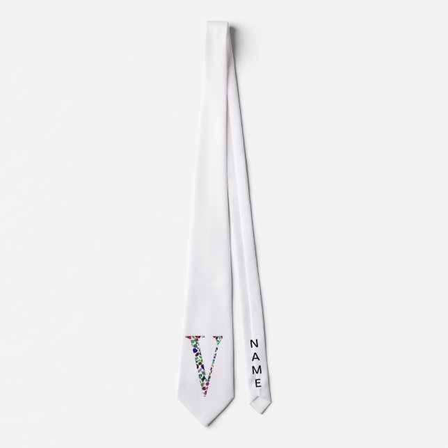 Jewelry Gemstones Monogram Brev V Slips (Framsida)