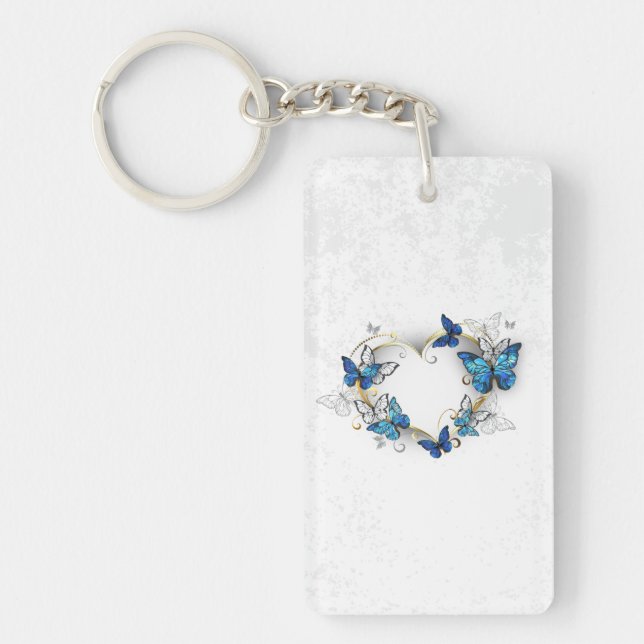 Jewelry Heart med Butterflies Morpho (Framsidan)