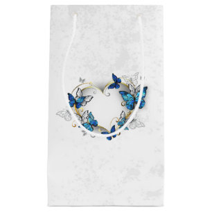 Jewelry Heart med Butterflies Morpho