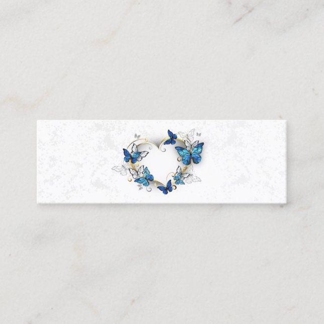 Jewelry Heart med Butterflies Morpho (Framsida)