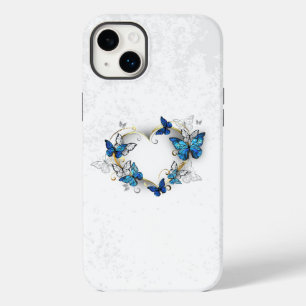 Jewelry Heart med Butterflies Morpho