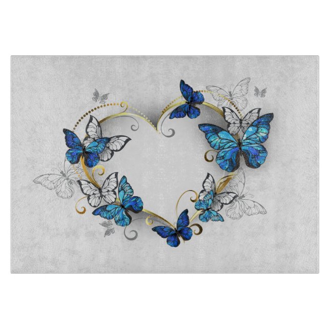 Jewelry Heart med Butterflies Morpho (Framsidan)