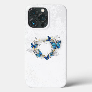 Jewelry Heart med Butterflies Morpho