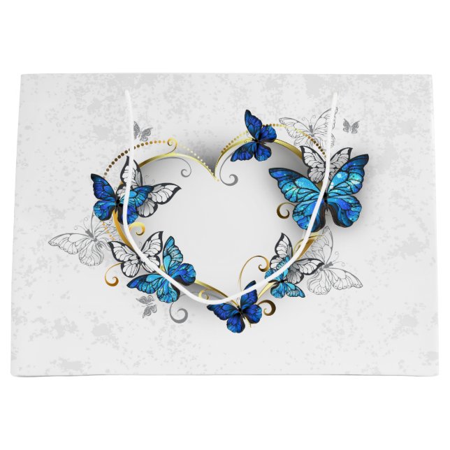 Jewelry Heart med Butterflies Morpho (Framsidan)