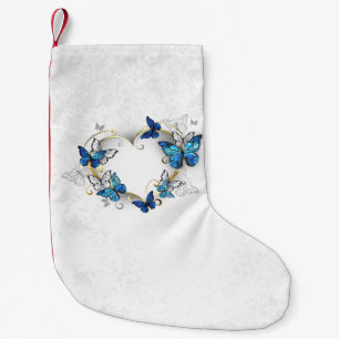 Jewelry Heart med Butterflies Morpho Liten Julstrumpa