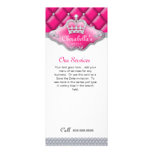 Jewelry Krona Mode Tuftad taatin Rosa Reklamkort