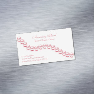 Jewelry Pearl Magnetiska Visitkort