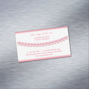 Jewelry Pearl Magnetiska Visitkort