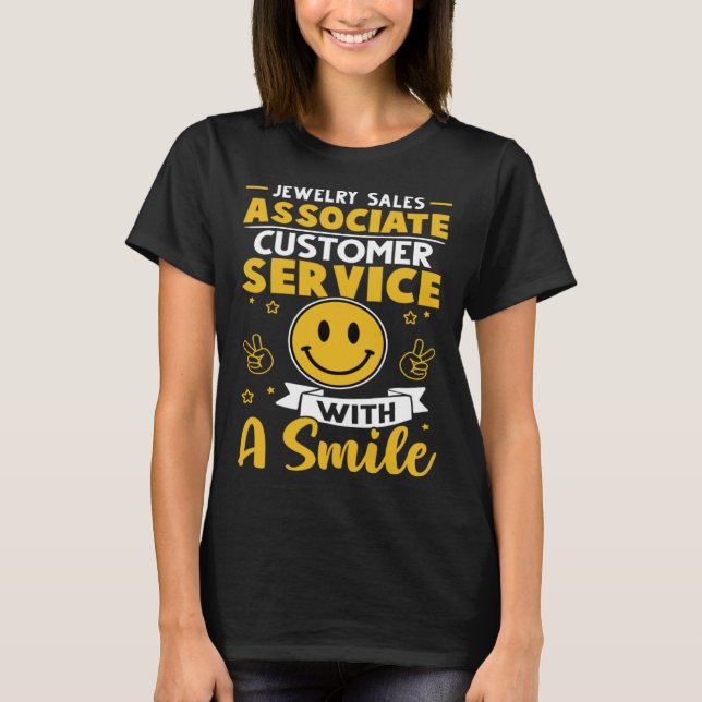 Jewelry Sales Associate Customer Service With A Sm T Shirt (Framsida)