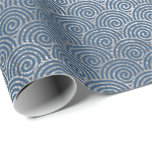 Jewelry Vågar Art Deco Blue Silver Vip Presentpapper<br><div class="desc">Minimalism och elegance Glam och Chic Delikat Wrapping Papper</div>