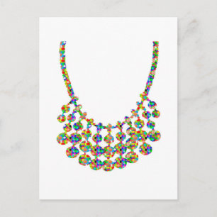 Jewels Strings Gnistra Graphic Deco Art by NAVIN J Vykort