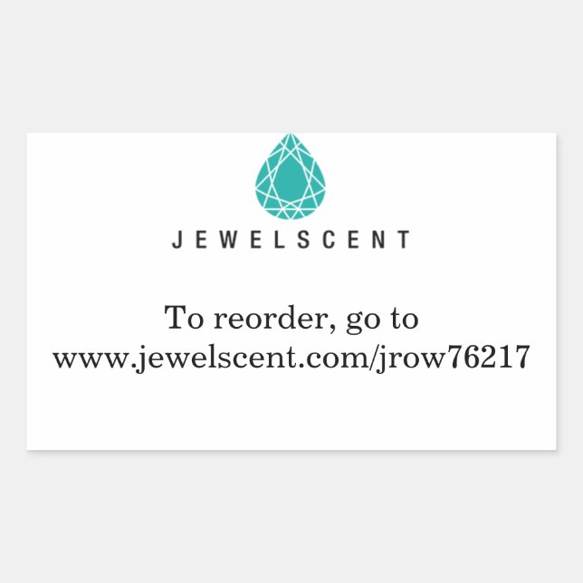 JewelScent Sticker Rektangulärt Klistermärke (Framsida)