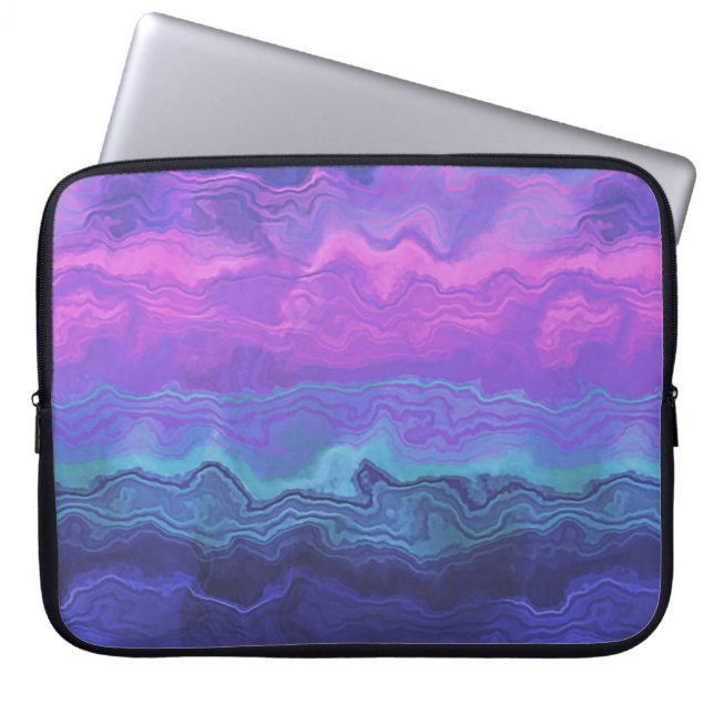 jeweltone agat ombré :  laptop fodral (Framsidan)