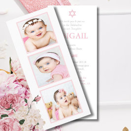 Jewish Baby Photo Naming Ceremony Hebrew Girl Julkort