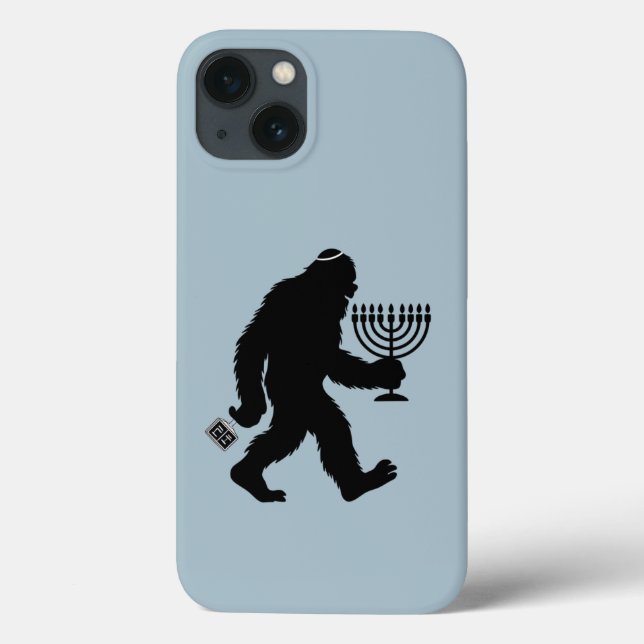 Jewish Bigfoot Hanukkah Chanukah Humor Roligt  (Baksida)