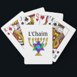 Jewish Candlesticks L'Chaim  Casinokort<br><div class="desc">Smycken och apparater för Personlig,  judiska och traditionella</div>