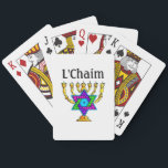 Jewish Candlesticks L'Chaim  Casinokort<br><div class="desc">Smycken och apparater för Personlig,  judiska och traditionella</div>