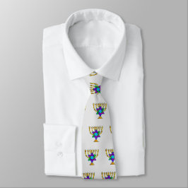 Jewish Candlesticks Tie Slips
