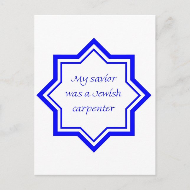 Jewish Carpenter Vykort (Framsida)