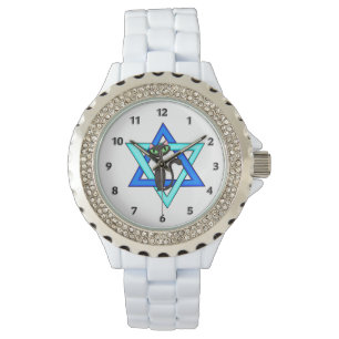Jewish Cat Stars Armbandsur