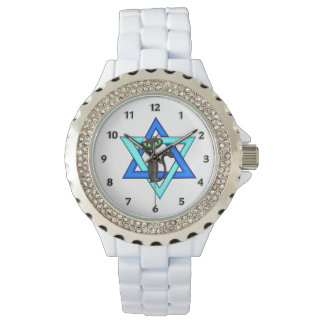 Jewish Cat Stars Armbandsur