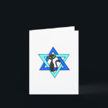 Jewish Cat Stars Helgkort<br><div class="desc">Den judiska stjärnan och den berömvärda katt som önskar er Lycklig judiska Helgdagar.</div>