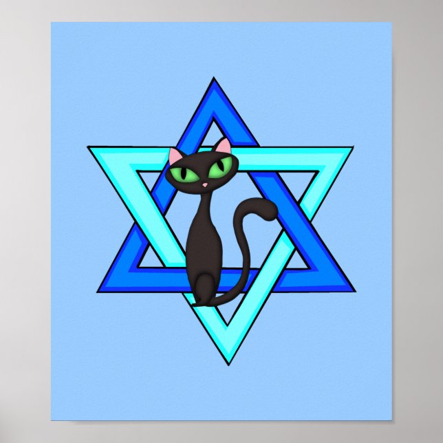 Jewish Cat Stars Poster (Framsidan)