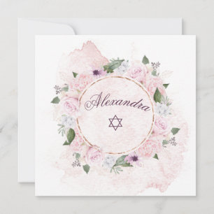 Jewish flicknamn Rosa rosor Davidstjärna fyrkant Inbjudningar