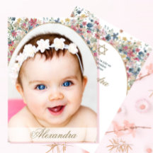Jewish Girl Baby Naming Fält Flower Photo