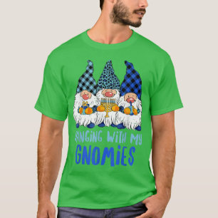 Jewish Gnome Hanukkah Menorah Three Gnomes Lycklig T Shirt