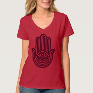 Jewish Hamsa Evil Öga Geometric Judaica Gift T Shirt