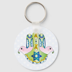 Jewish Hamsa Nyckelring
