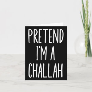 Jewish Hanukkah Challah Easy Halloween Costume Kort
