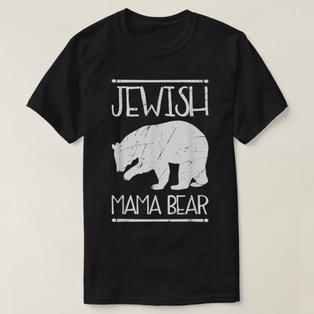 Jewish Mamma Bear Gift T Shirt (Design framsida)